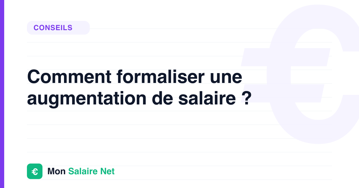 Comment formaliser une augmentation de salaire ?