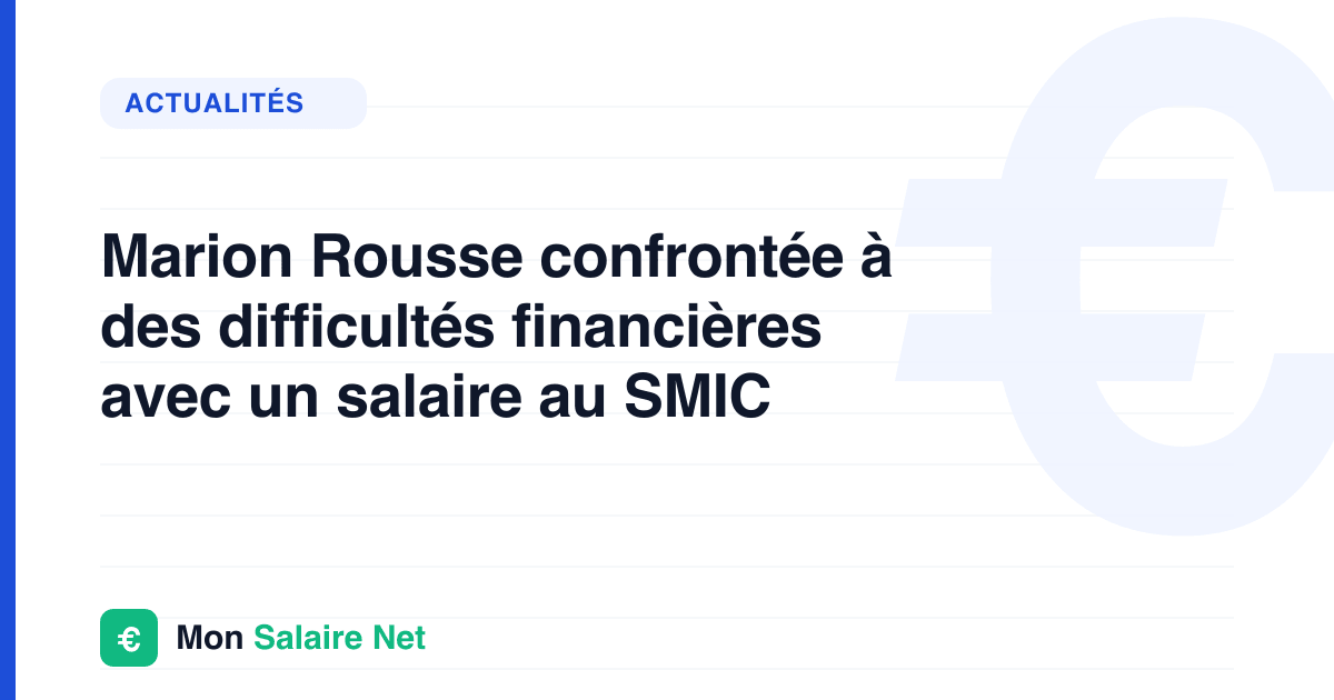 Marion Rousse confrontée à des difficultés financières avec un salaire au SMIC