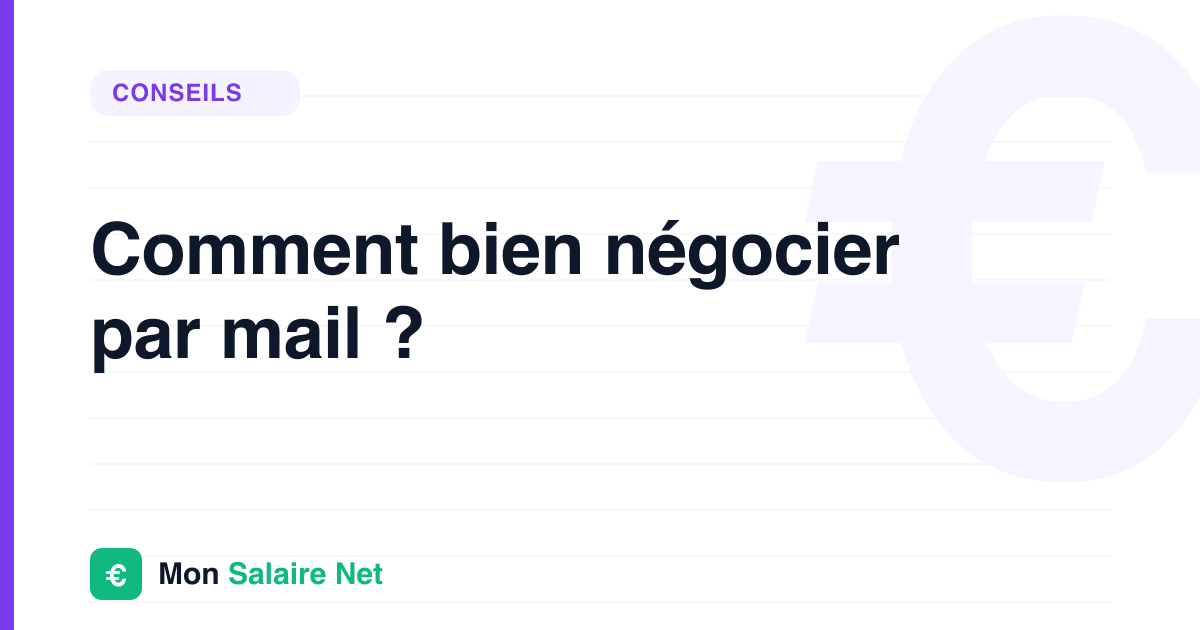 Comment bien négocier par mail ?