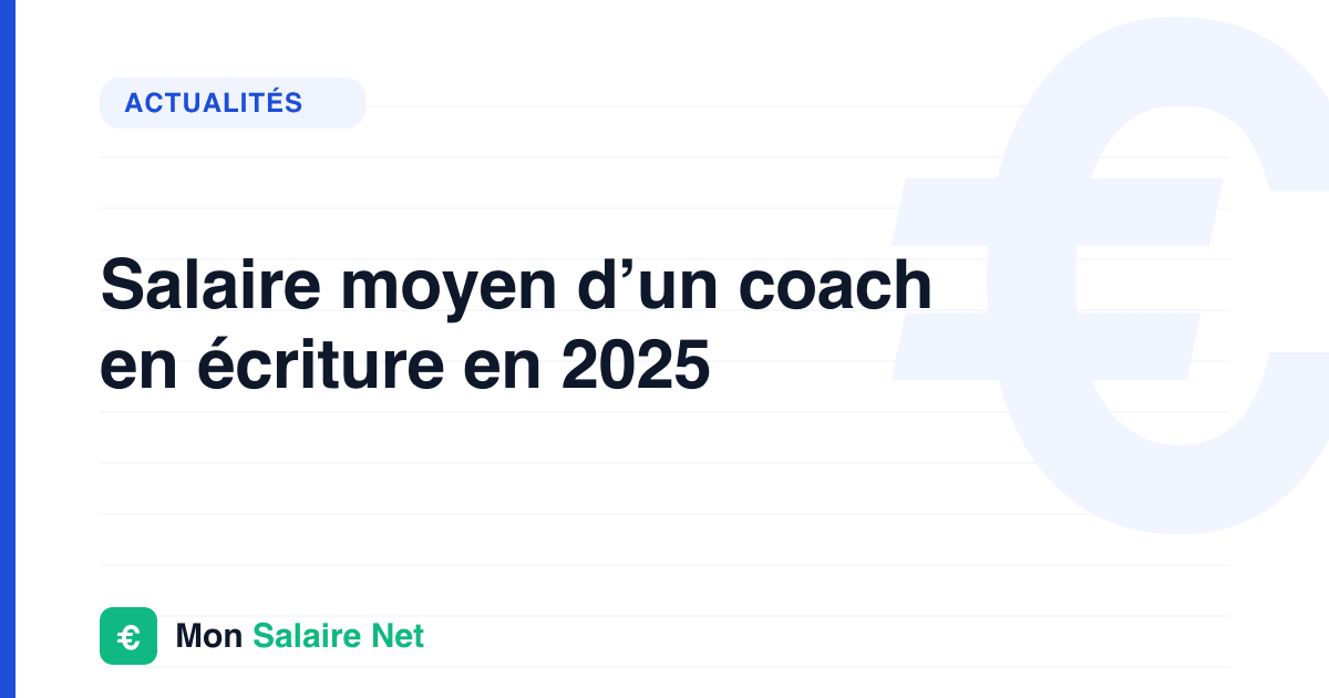 Salaire moyen d’un coach en écriture en 2025