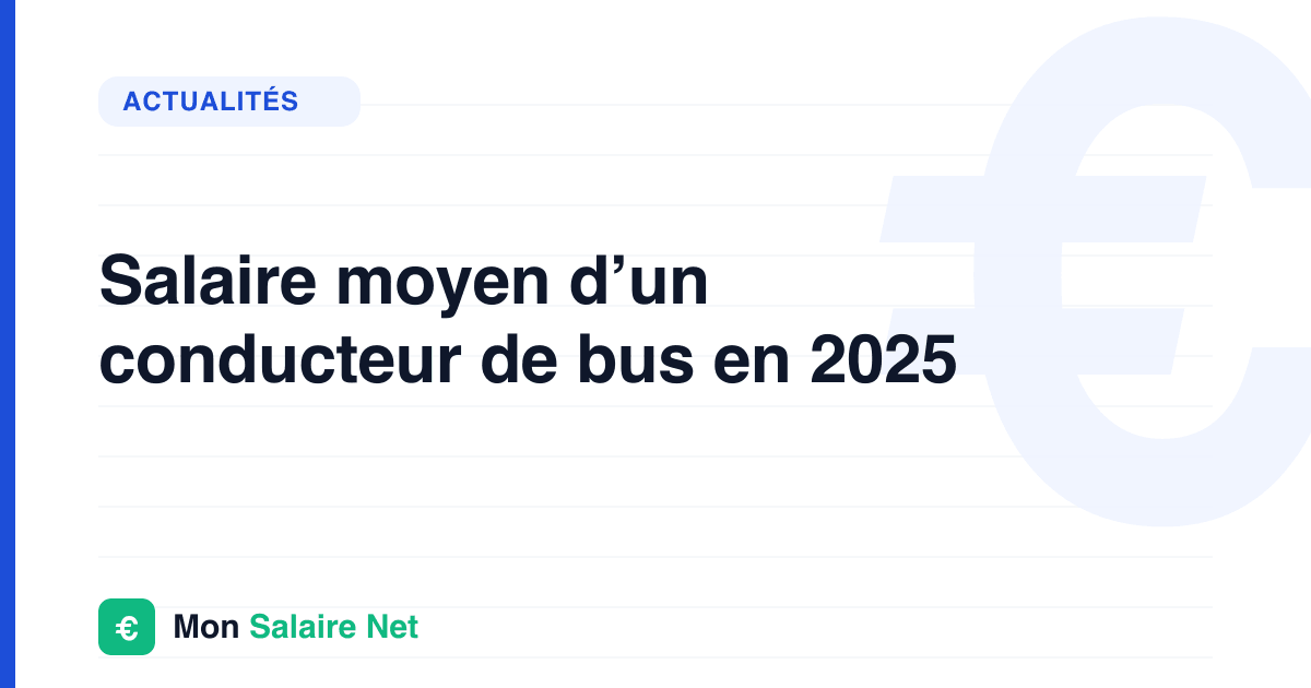 Salaire moyen d’un conducteur de bus en 2025