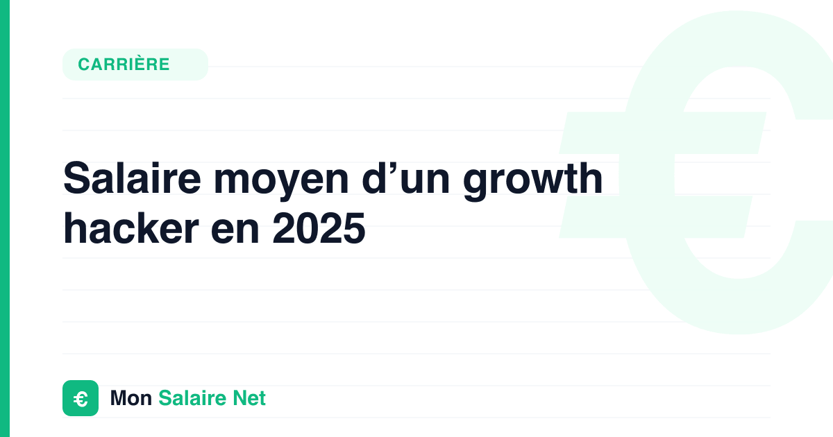 Salaire moyen d’un growth hacker en 2025