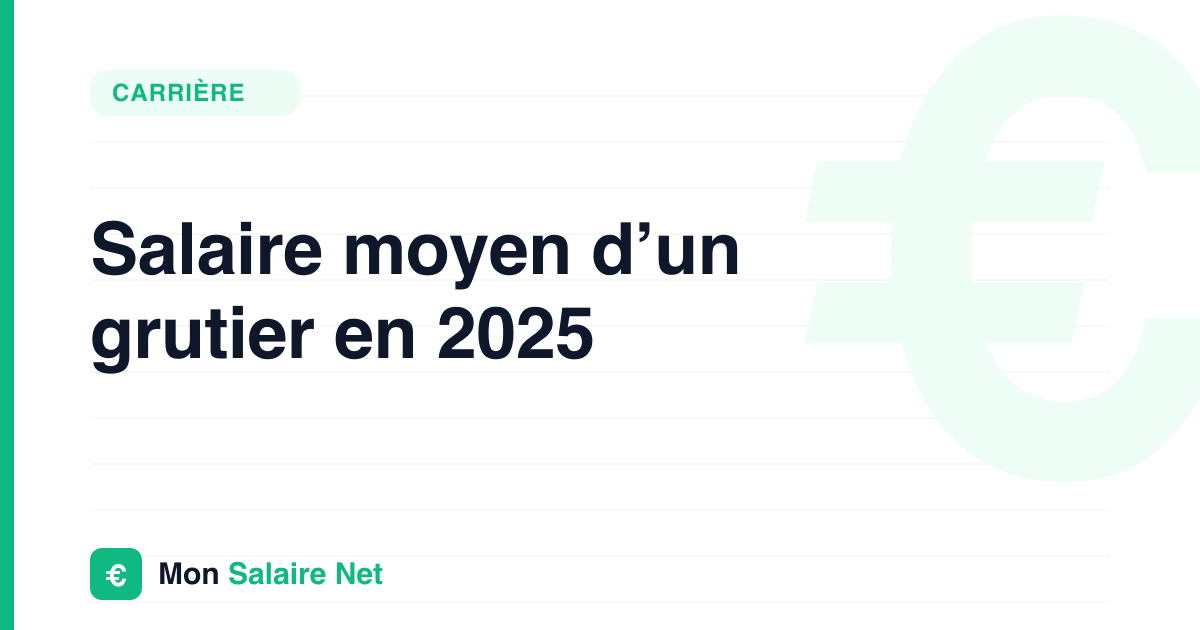 Salaire moyen d’un grutier en 2025