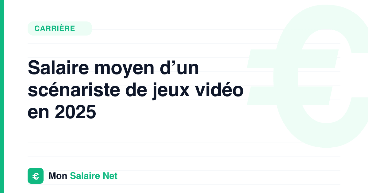 Salaire moyen d’un scénariste de jeux vidéo en 2025