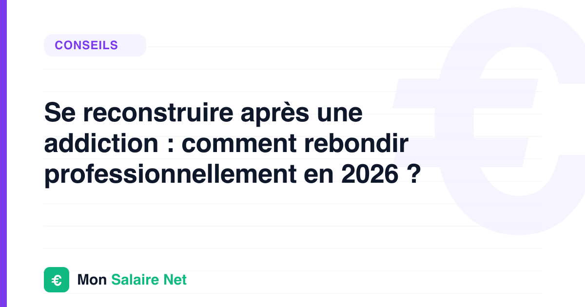 Se reconstruire après une addiction : comment rebondir professionnellement en 2026 ?