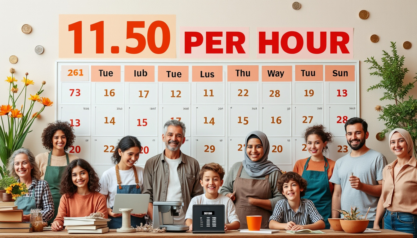 découvrez combien vous pouvez gagner par mois avec un salaire horaire de 11,50 euros. notre calculateur vous aide à estimer votre revenu mensuel en fonction de vos heures de travail. idéal pour ceux qui souhaitent mieux gérer leur budget ou envisager un nouvel emploi !