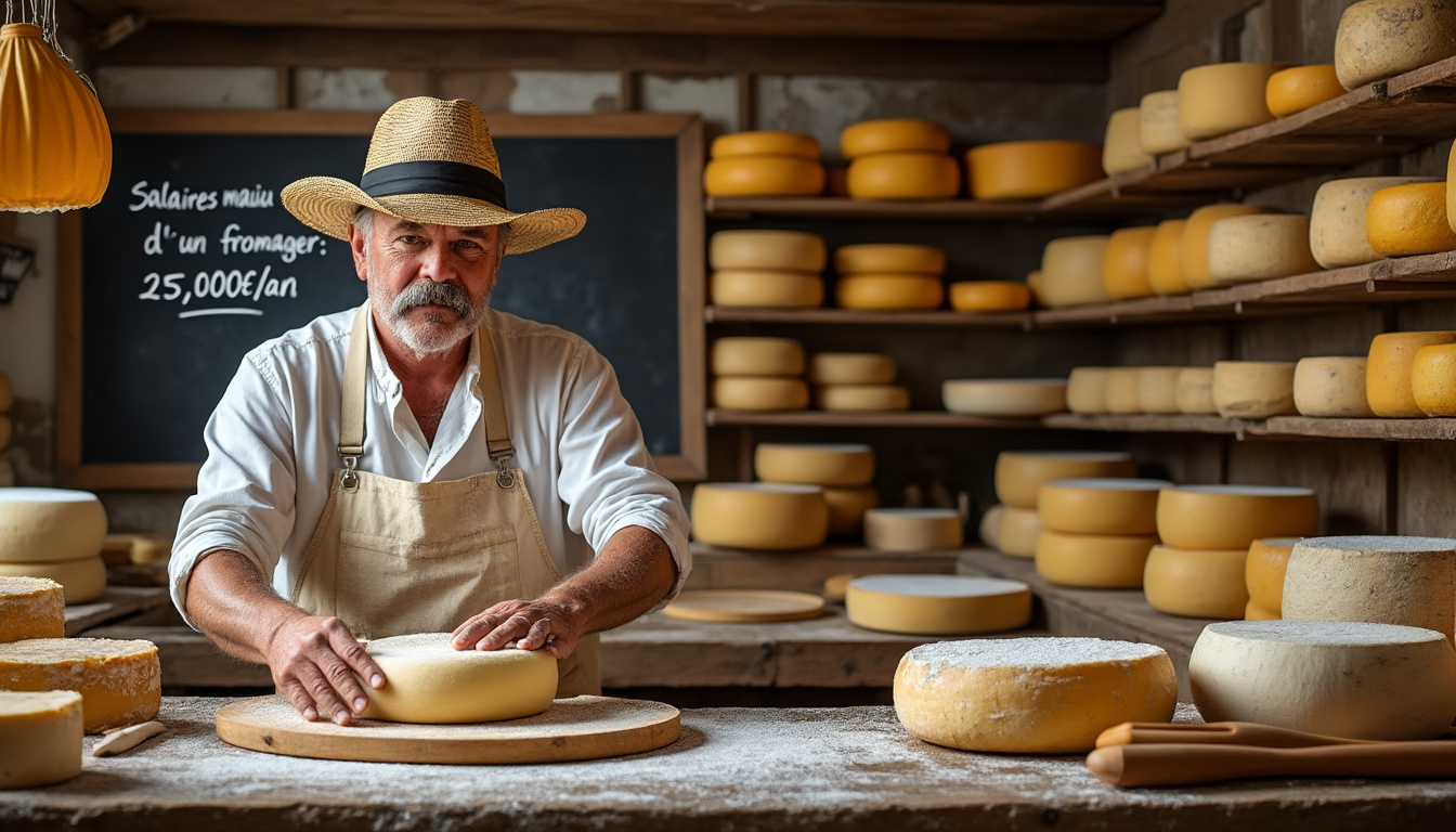 découvrez le salaire moyen d'un.e fromager, les facteurs influençant cette rémunération et les perspectives de carrière dans ce métier passionnant, au cœur de la gastronomie et de l'artisanat.