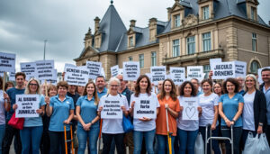 à saint-brieuc, les travailleurs d'aide à domicile expriment leurs revendications pour une augmentation de salaire. ils demandent une rémunération supérieure au smic afin de reconnaître la valeur de leur contribution essentielle au bien-être des personnes qu'ils assistent. découvrez les enjeux de cette mobilisation et les perspectives d'amélioration des conditions de travail dans ce secteur.